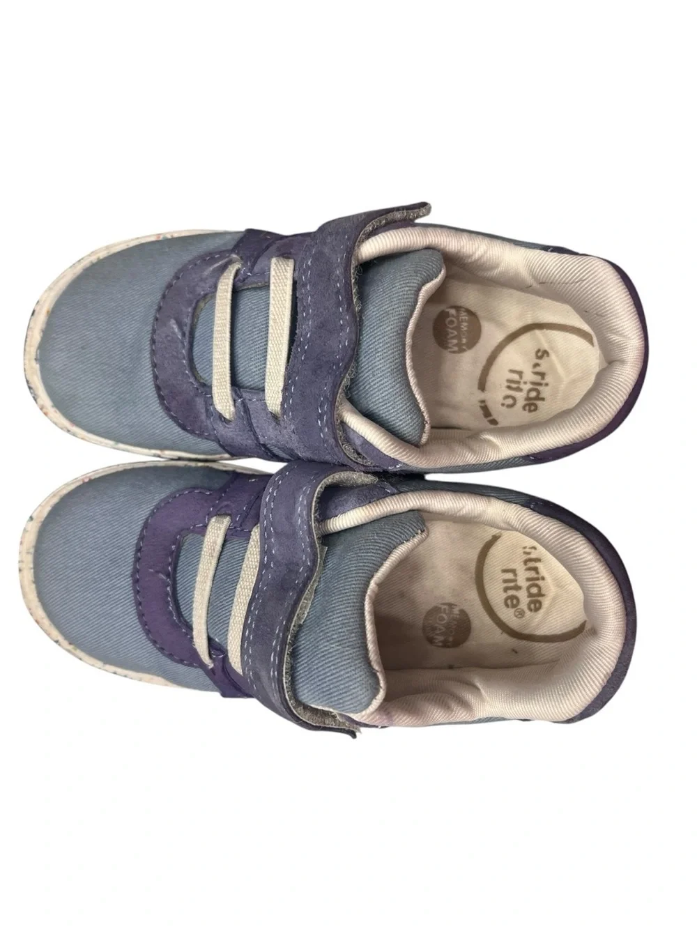 Stride Rite Toddler Size 9M Fern Sneakers Blue Hook & Loop